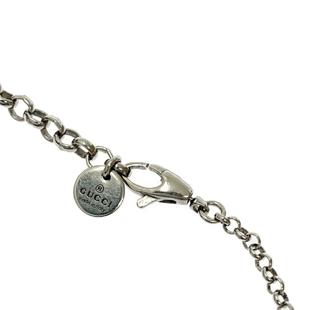 Gucci Silver Interlocking Arabesque Necklace - image 7